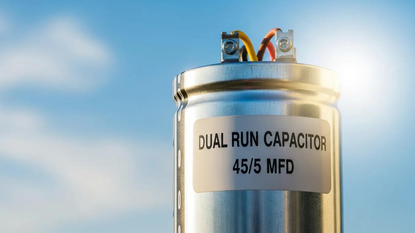 Signs Your AC Isn't Starting? Check for Capacitor Failure 1 close up view of an air conditioning capacitor with emphasis on hvac performance and efficiency 452897dd dd0b 4e2e 835c 6f6b1890fc4d